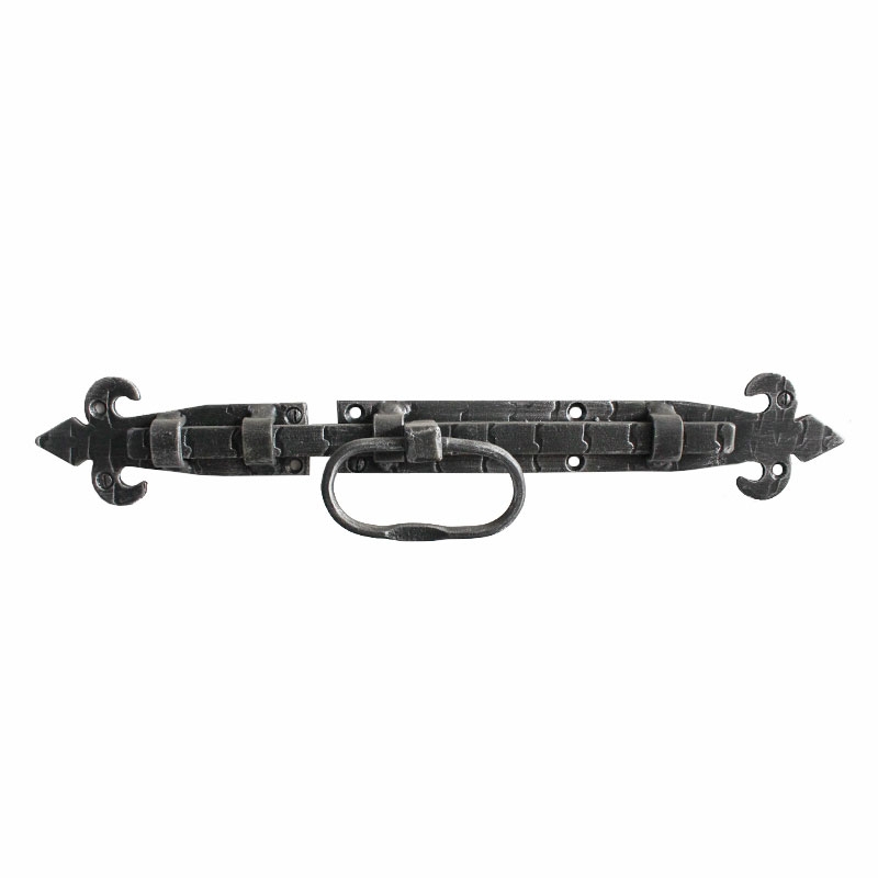 2510 Wrought Iron Horizontal Bolt Handmade for Doors Lorenz Ferart