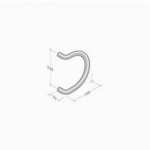 307 pba Pull Handle coloured Polyamide