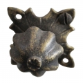 3182 Small Rustic Style Knob Wrought Iron Furniture Handle Lorenz Ferart