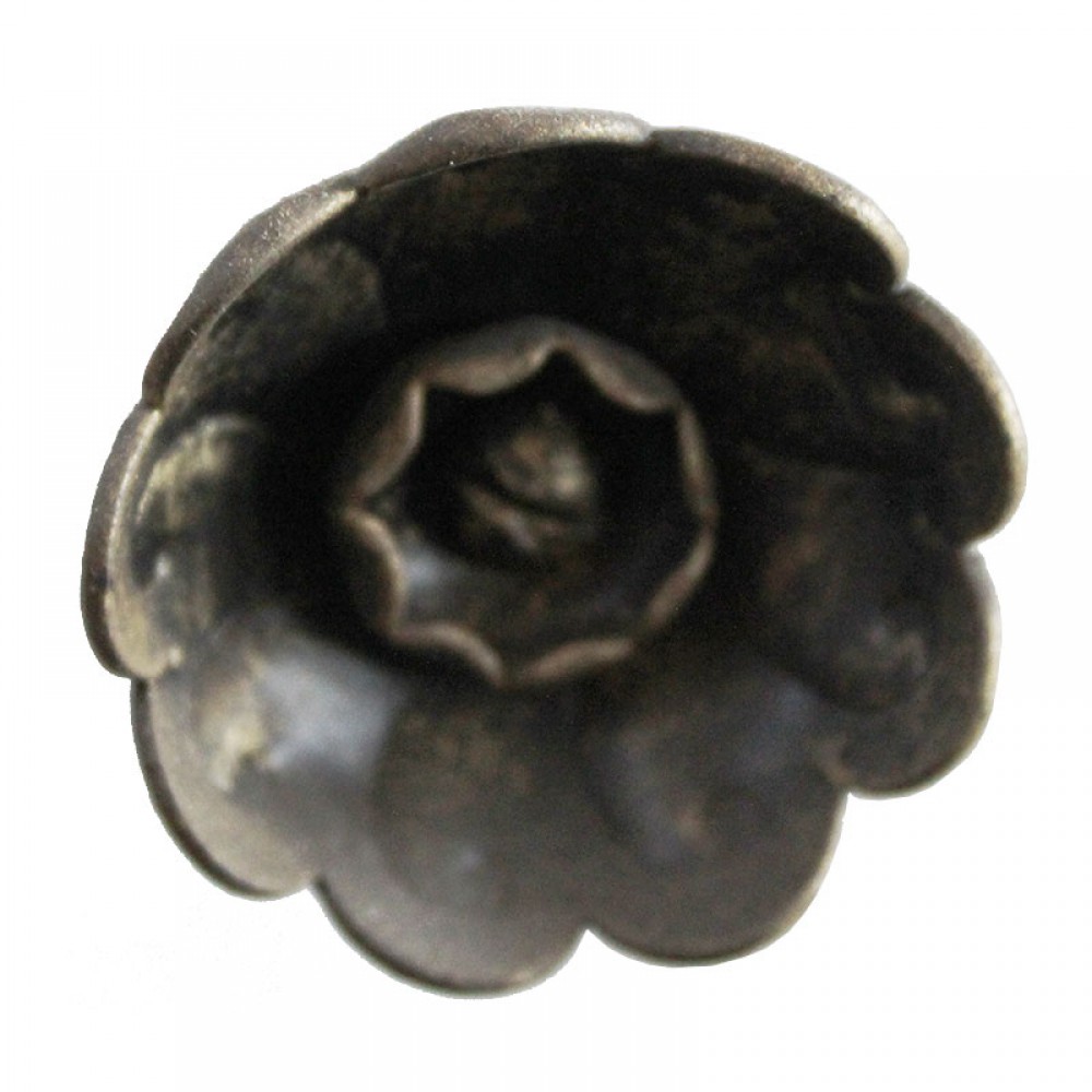 3218 Rose Flower Knob Wrought Iron Furniture Handle Lorenz Ferart