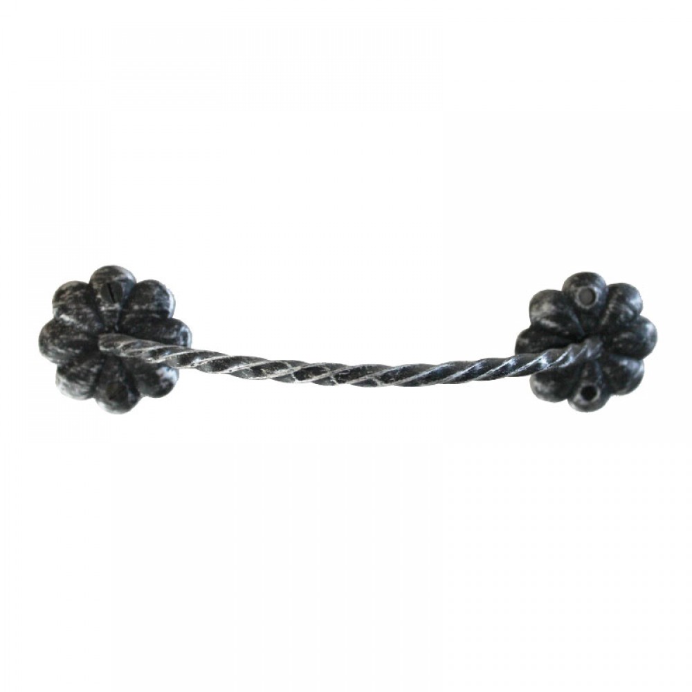 3223 Horizontal Floreal Wrought Iron Furniture Handle Lorenz Ferart
