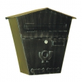 6022 Wrought Iron Handmade Mailbox Carrying Envelopes and Newspapers Lorenz