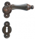 Berlin Galbusera Door Handle with Rosette and Escutcheon Plate