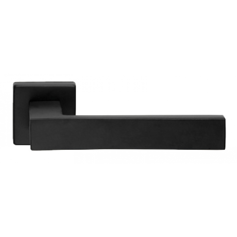 Conica Zincral Basic Linea Calì Matt Black Pair of Door Lever Handles