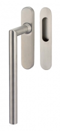 Lift & Slide handle Tropex Toledo in Satin Steel