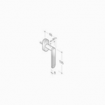 pba 2001.IT.DK Handle for Windows in Stainless Steel AISI 316L