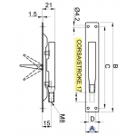 Flush Bolt for Metal Doors IBFM