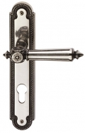 Patrizio Classique PFS Pasini Brass Door Handle on Plate