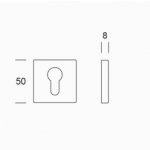 pba 0IT.002.000Y Square Nozzle in Stainless Steel