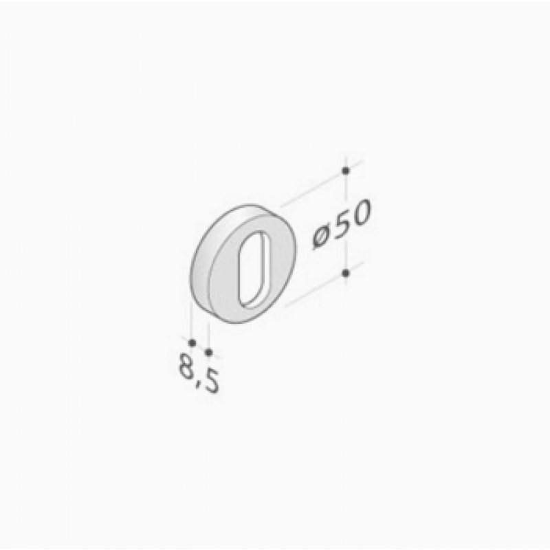 pba 2001.IT.Y Pair of Rectangular Nozzle in Stainless Steel
