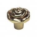 Classic Cabinet Knob Linea Calì Rose PB with French Gold Finishing