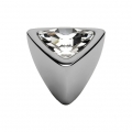 Cabinet Knob Linea Calì Crystal 324 PB CR with Swarowski Polished Chrome