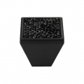 Cabinet Knob Linea Calì Rocks PB with Black Jet Swarowski® Matt Black