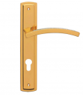 Profilo Mesh Door Handle on Plate Linea Calì Crystal