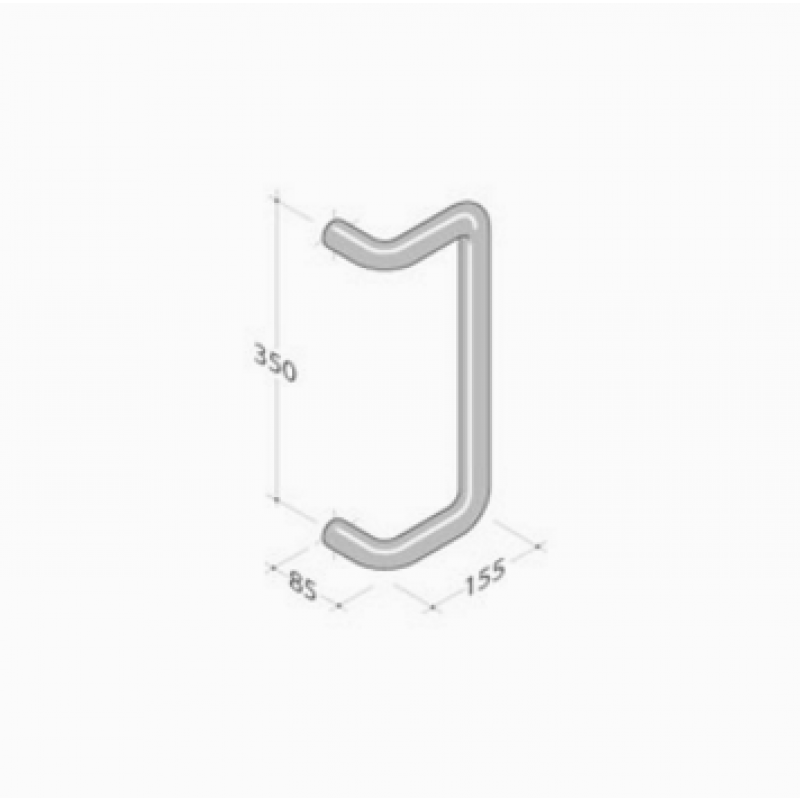 PVD-207 pba Pull Handle in stainless steel PVD treatment 