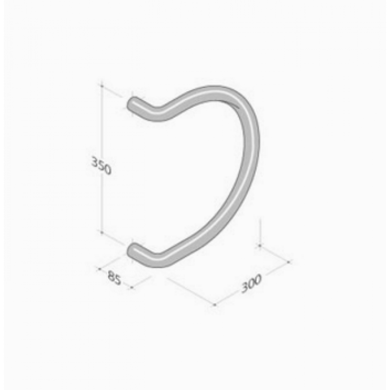 PVD-235 pba Pull Handle in stainless steel PVD treatment 