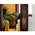 Rococò Door Handle on Plate Linea Calì Vintage