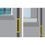 Barrier Anti Intrusion Rainbow Grimpo Bollard with Spikes for Balcony or Terrace