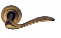 Valencia Door Handle on Round Rosette Brass-made Easy Line PFS Pasini