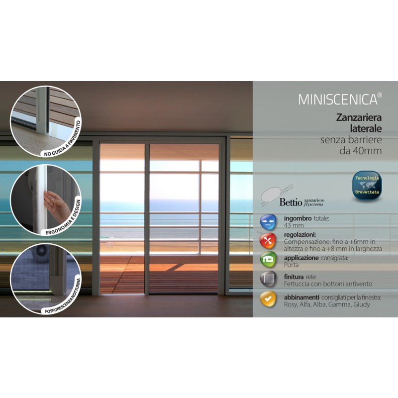 Mosquito Net Bettio Miniscenica 2 Side Scrolling Flying Without Barriers 40